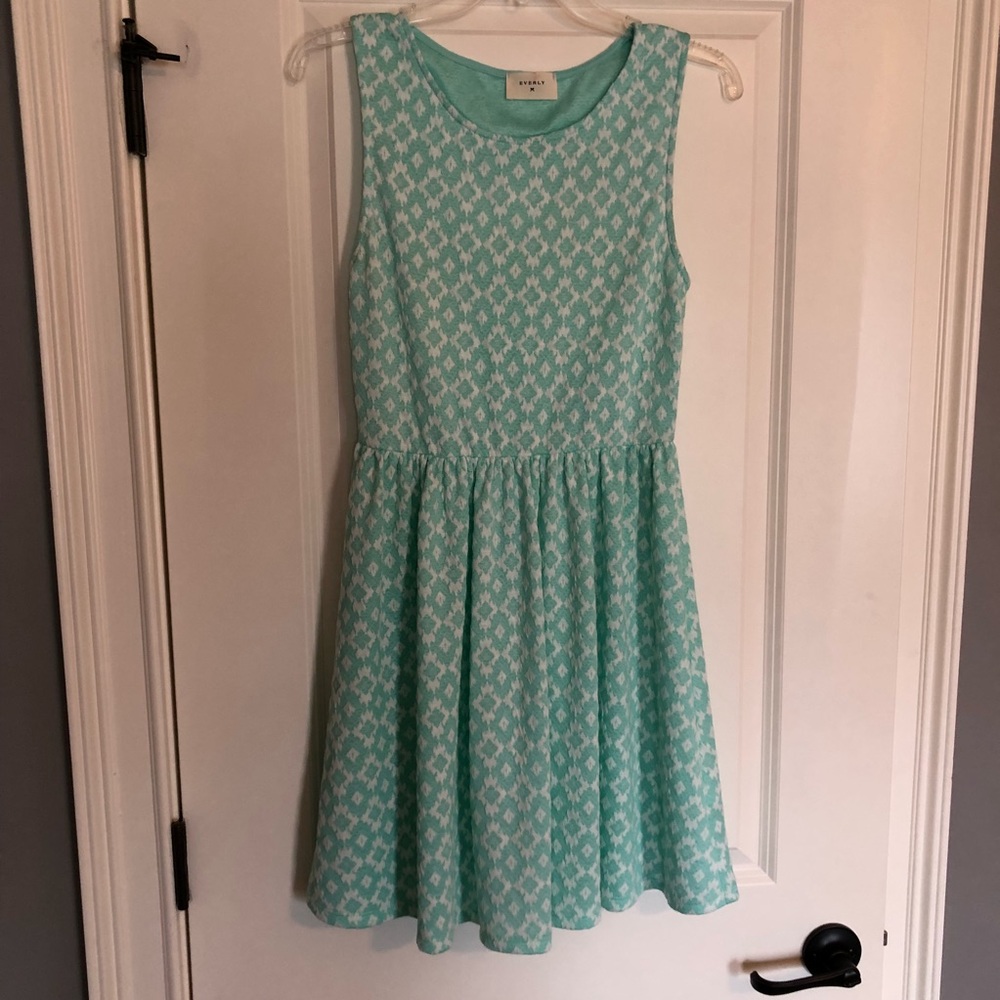 Baby Blue Patterned Dress